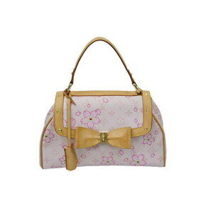 Louis Vuitton Cherry Red Blossom Canvas Handbag Sac Retro